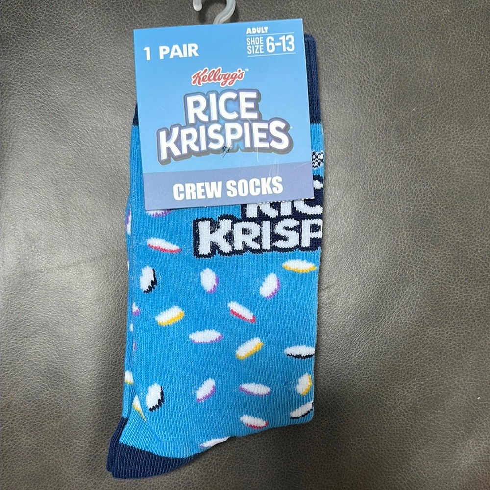 Rice Krispies Blue Crew Socks